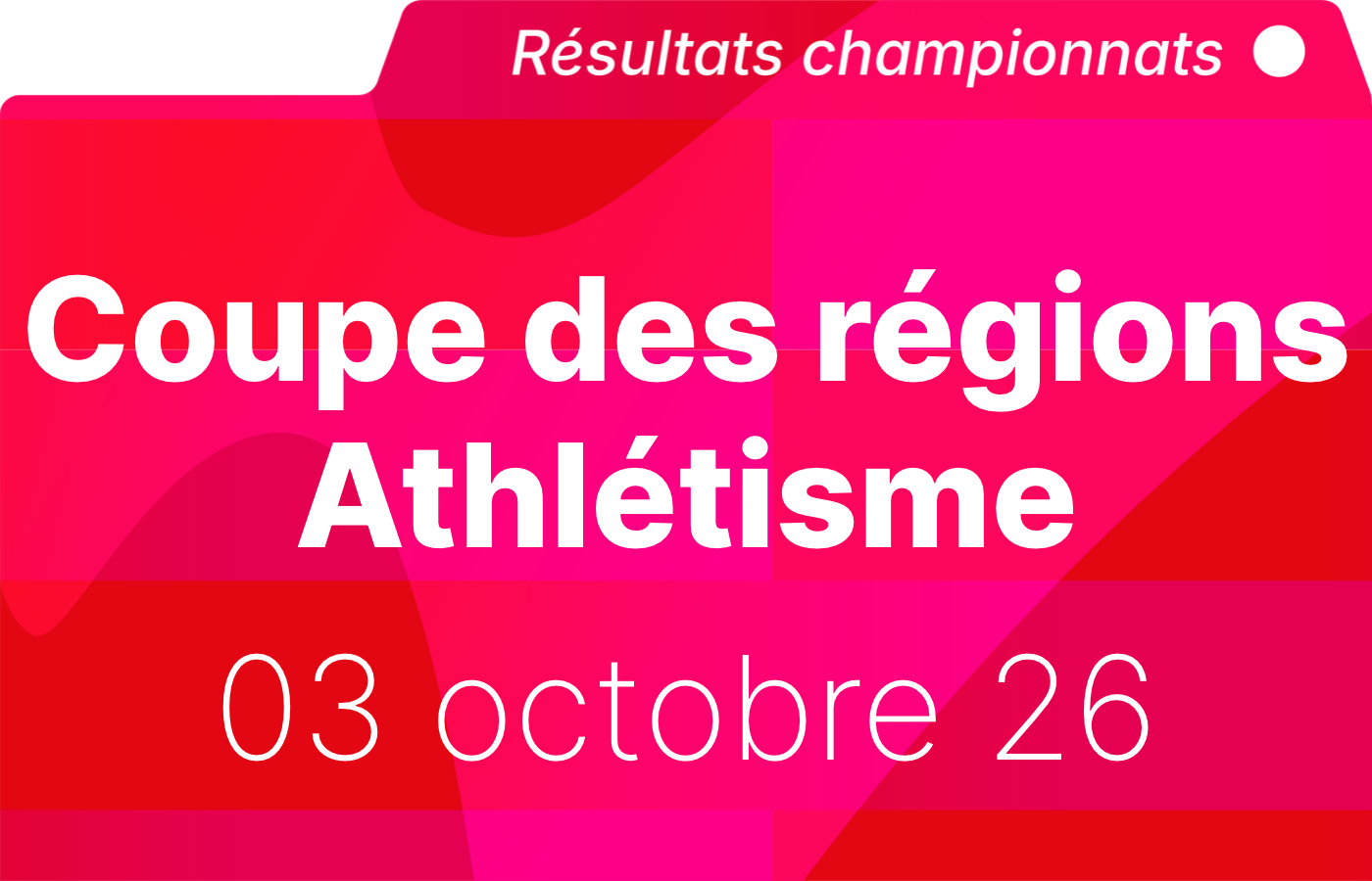 Coupe des régions Florange – Athlétisme